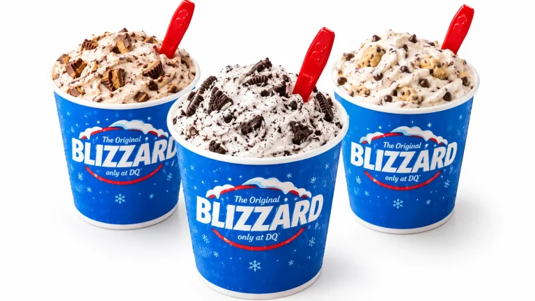 Dairy Queen Blizzard menu