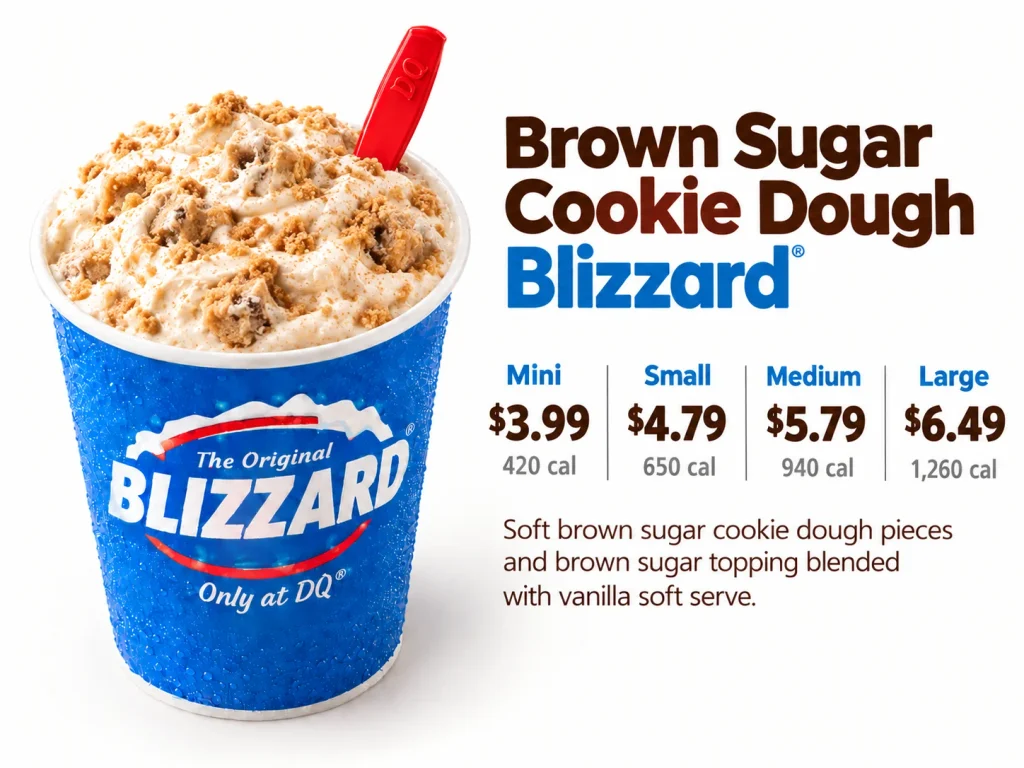Brown Sugar Cookie Dough Blizzard