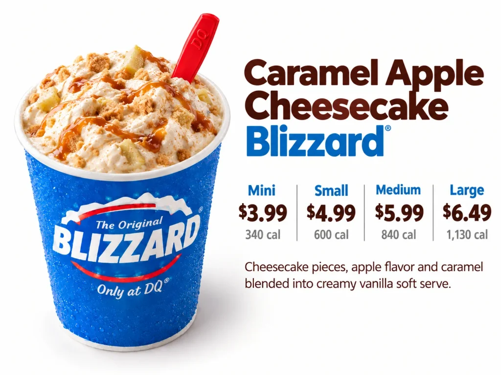 Caramel Apple Cheesecake Blizzard