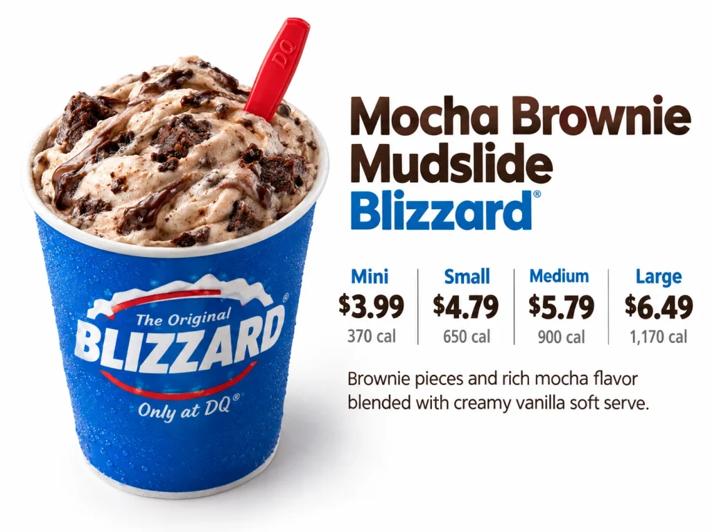 Mocha Brownie Mudslide Blizzard
