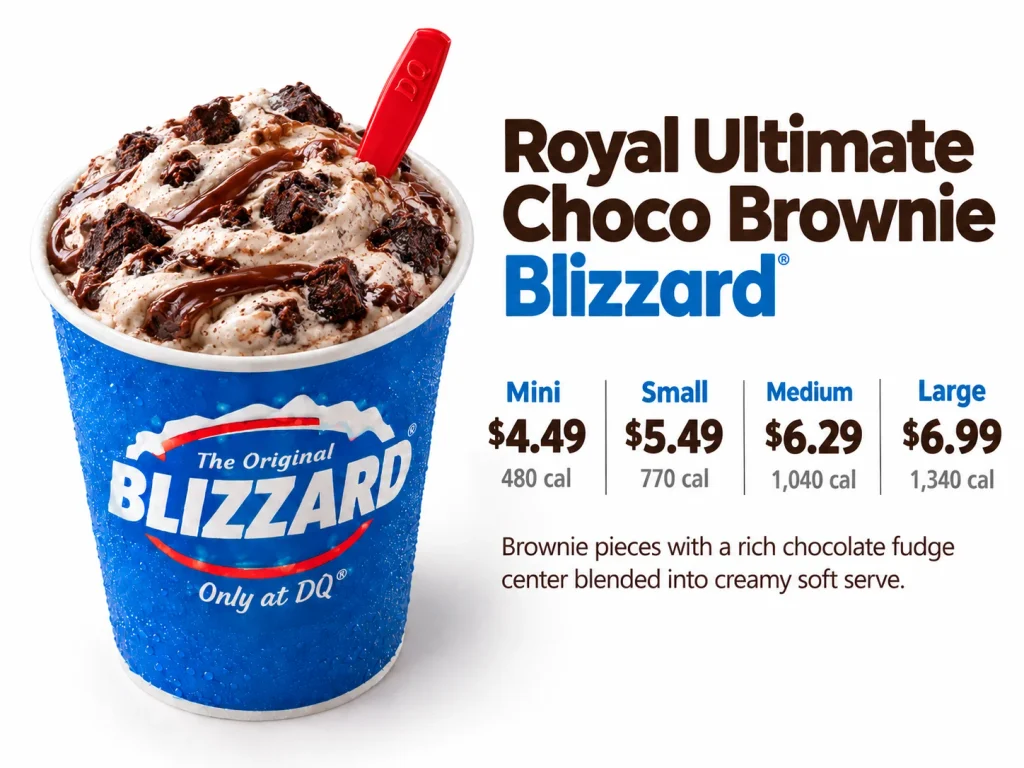 Royal Ultimate Choco Brownie Blizzard