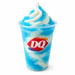 Dairy Queen Blue raspberry Misty Freeze with blended soft serve