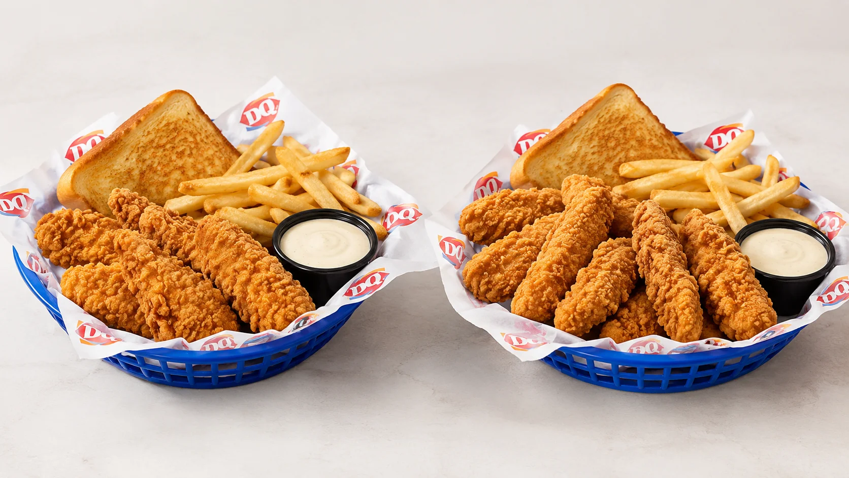 Dairy Queen chicken strip basket sizes