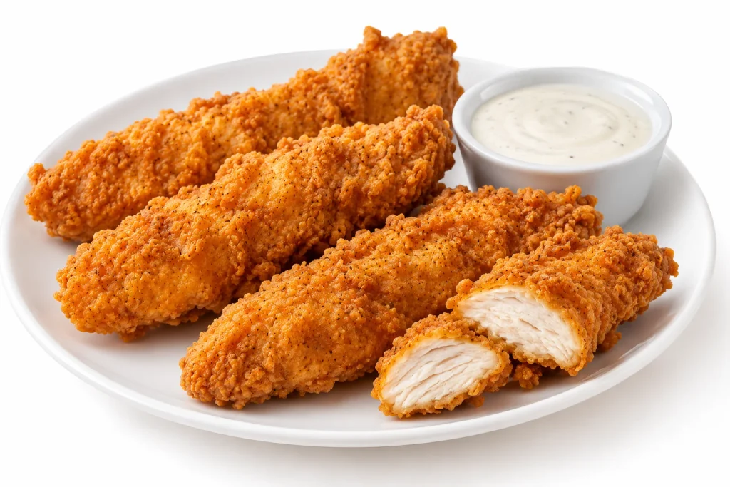 Dairy Queen chicken strips close up