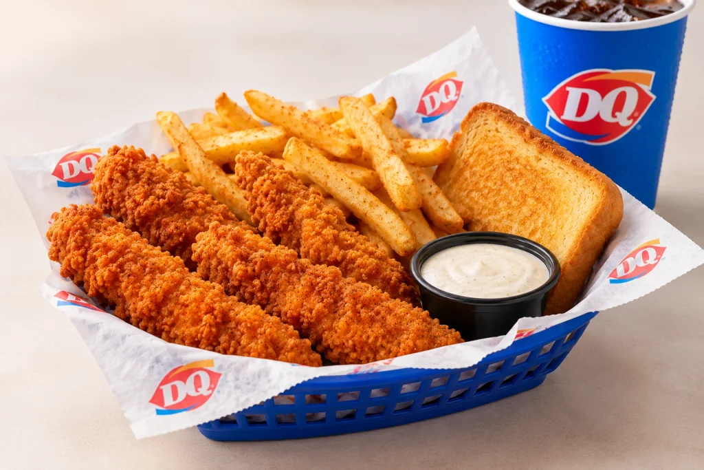 Dairy Queen spicy chicken strip basket